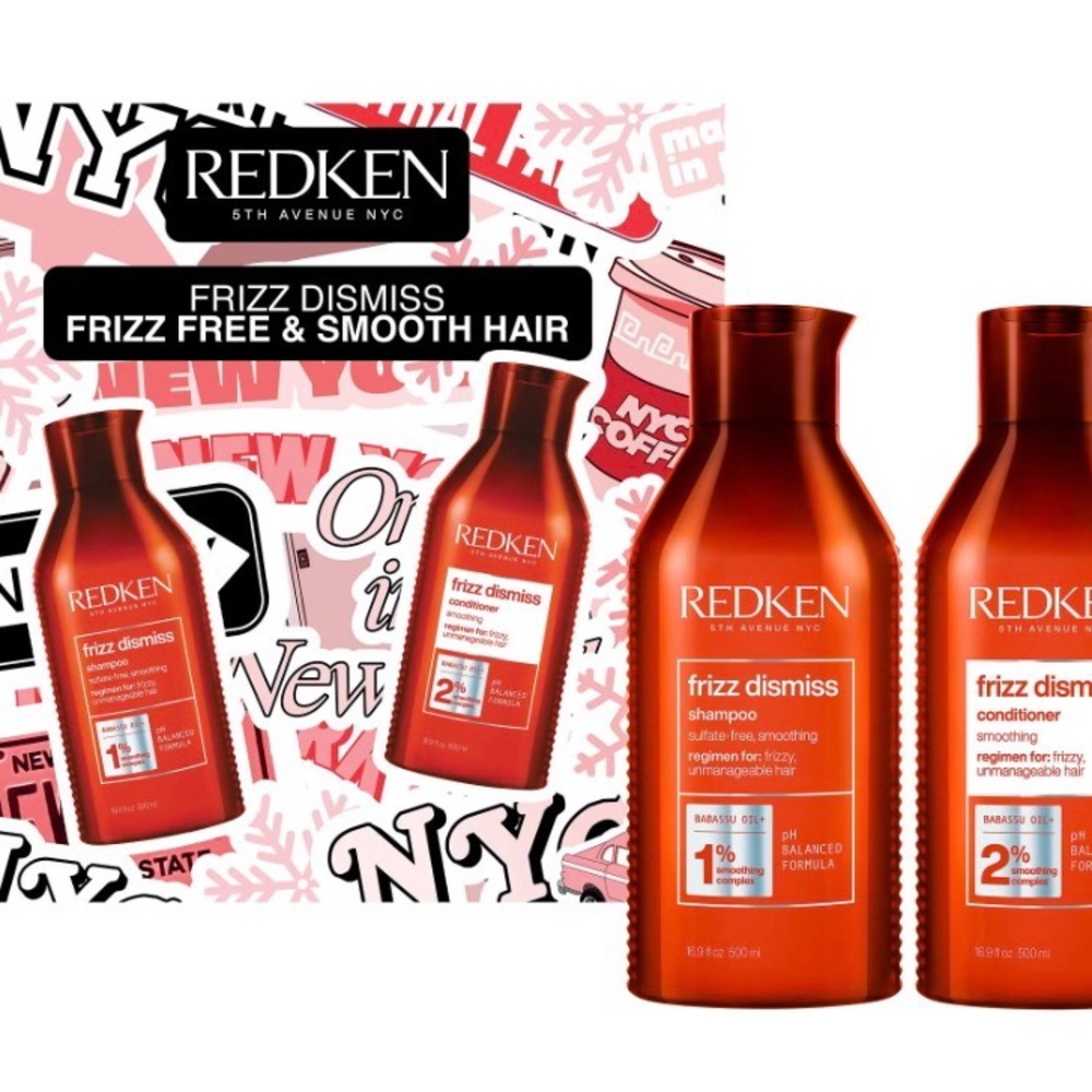 Redken Frizz Dismiss Hair Care Gift Set - Red